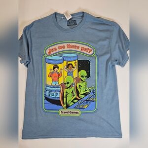 Animated Graphic T-Shirt Mens Medium Steven Rhodes‎ Nostalgia With A Twist Tee